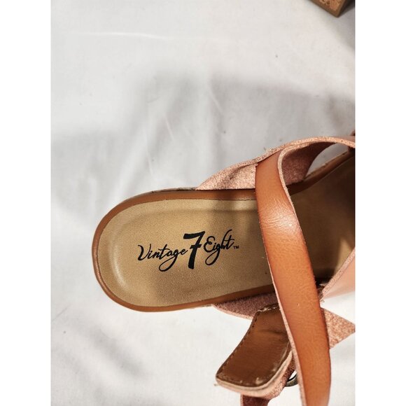 Vintage 7 Eight Womens Shoes Sandal Chunky Platform Y2K Fairycore Boho 8.5 - Picture 9 of 9